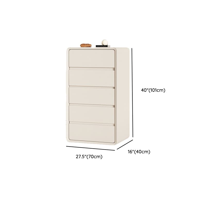 Ivory Contemporary Faux Leather Dresser with 3/4/5 Tiers - image 17