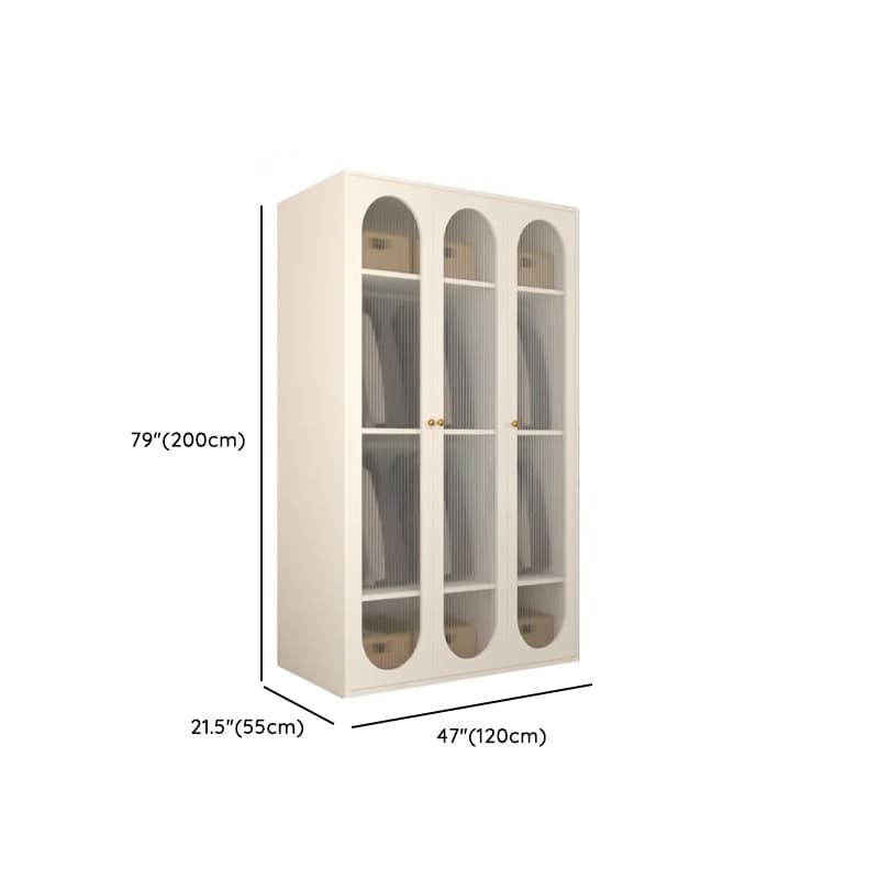 Chalk Casual Unattached Wardrobe with Adaptable Shelf, Soft Close Door, Hanging Rod, and Articulated Mechanism - image 16