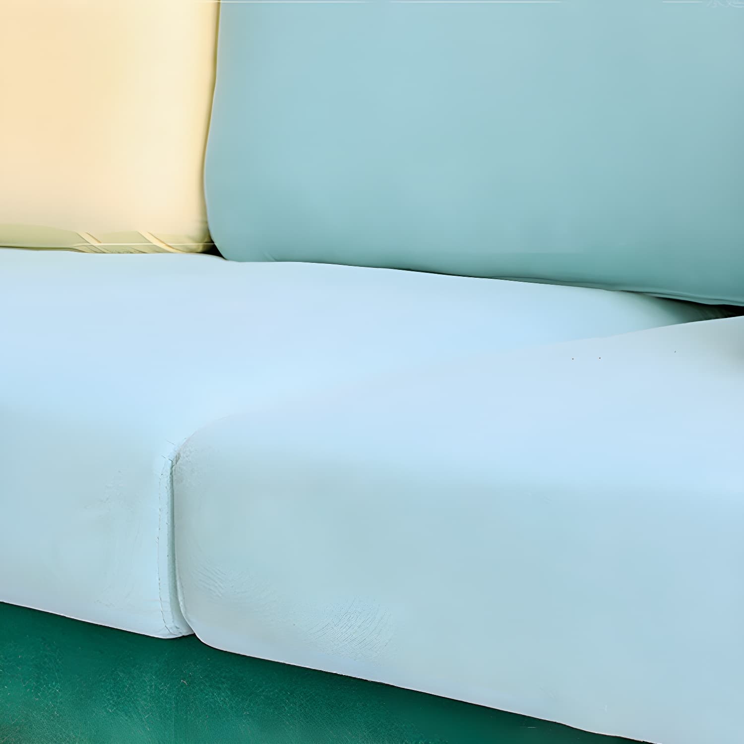 36" High Modern Velvet Square Arm Sofa with 2 Pillows Standard Sofa for Living Room - image 14