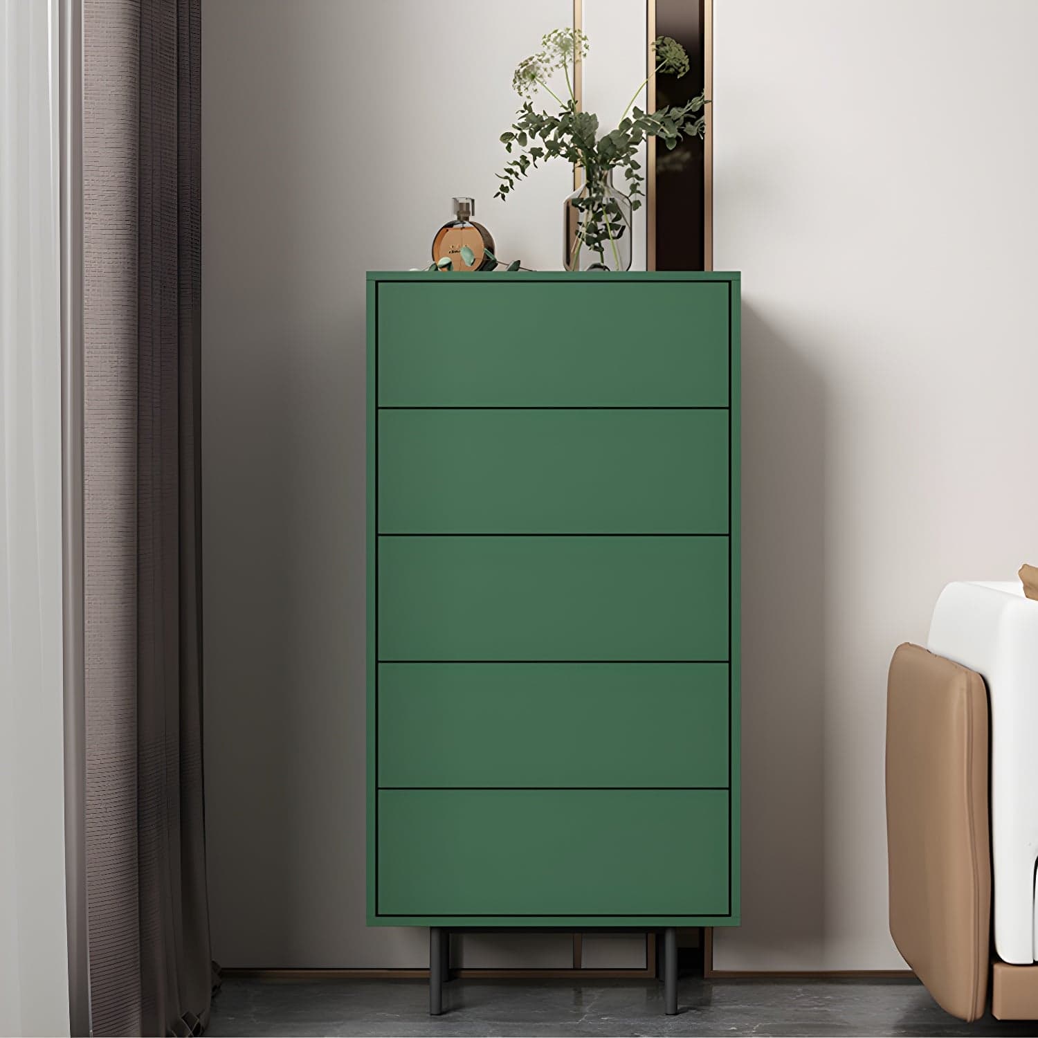 13.65-inch W Modern Storage Chest Dresser Manufactured Wood Storage Chest - image 3