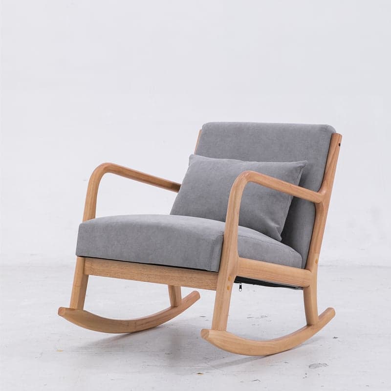 Casual Chalk/Cocoa/Azure Wood Rocking Chair Couch - image 8