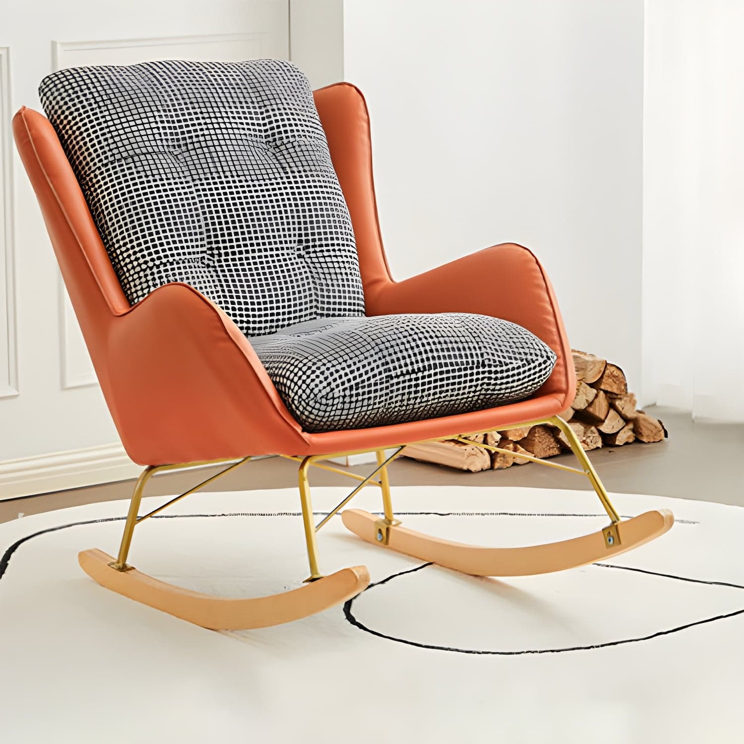 Modern Style Lounge Leisure Rocking Chair Home Lazy Sofa Chair - image 12