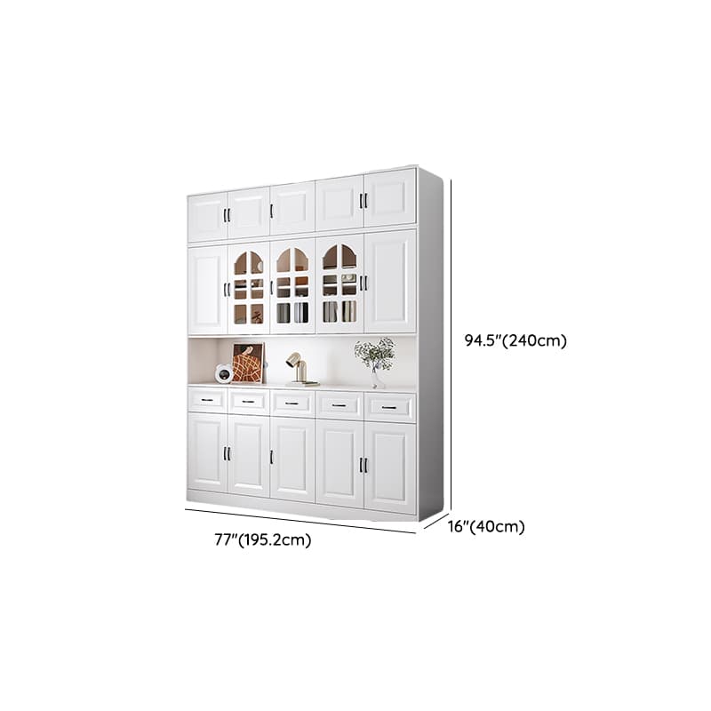 Wood Contemporary Storage Cabinet Buffet Sideboard with Drawers for Home Use - image 26