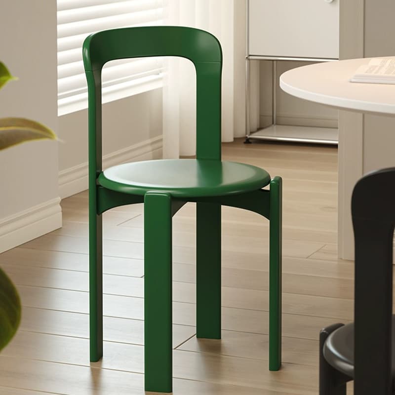 Modern Solid Wood Armless Dining Chair with Open Back for Kitchen & Dining - image 9