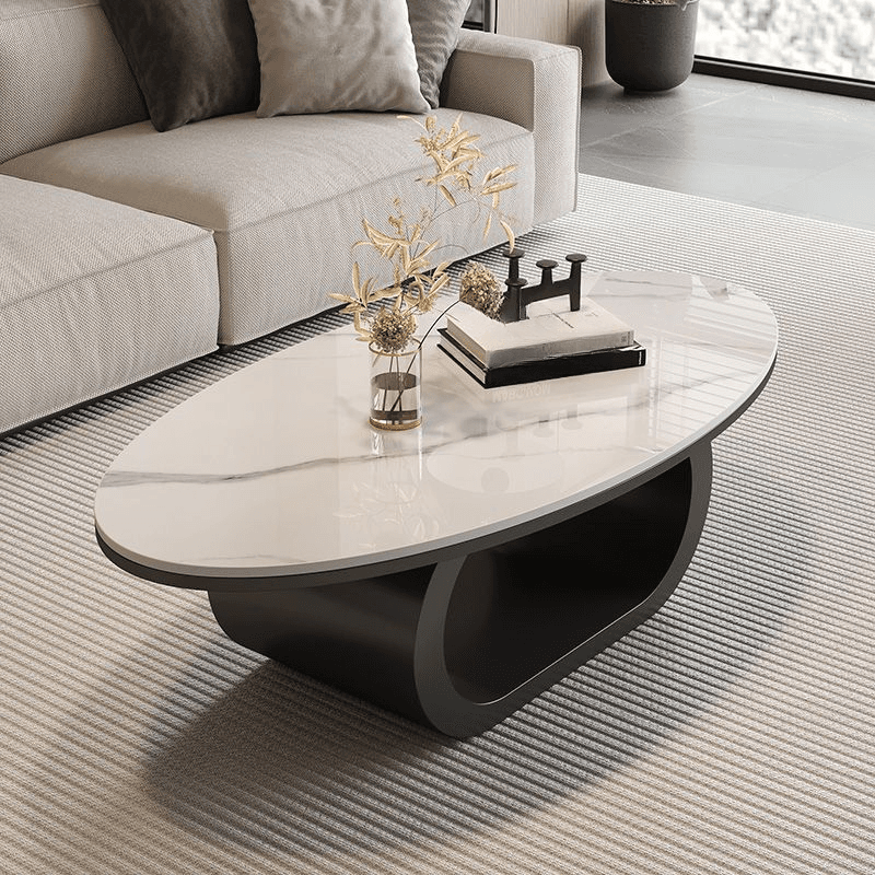 Oblong Board Game Coffee Table with Repository and 1 Shelf - image 5