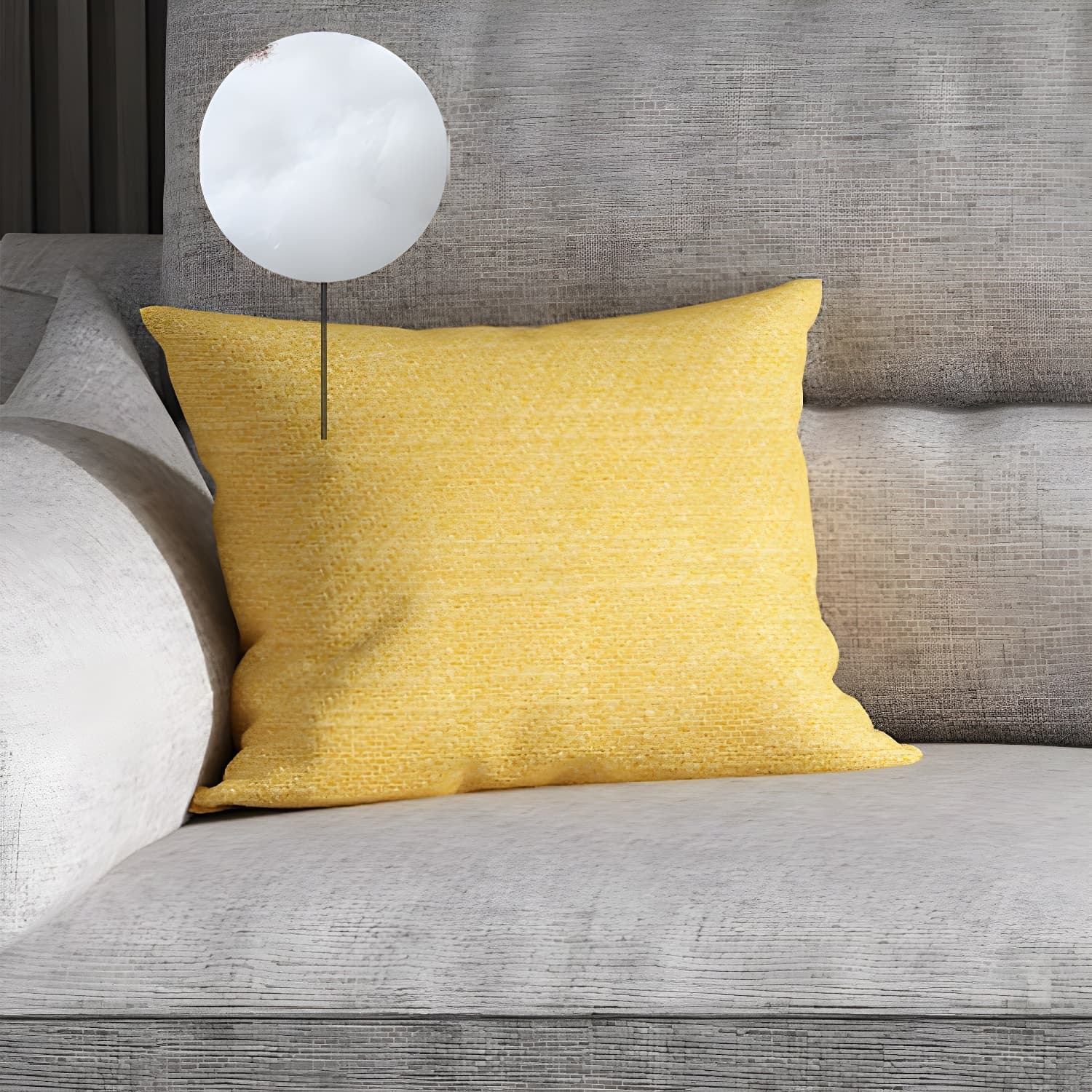 Scandinavian Wood Frame Straight Modular Sofa with Slipcover and Ottoman in 3 Piece Set - image 18
