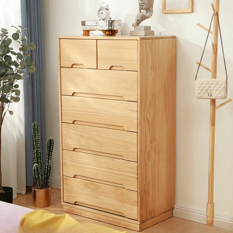 Minimalist Unfinished Console Dresser with 6 Tiers/4 Tiers/5 Tiers