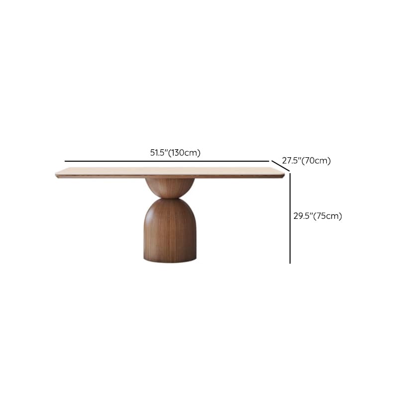 Modern Dining Table Set with Chalk Slate Tabletop, Four Legs and Upholstered Back Cushion Chair for Seats 6/for 4 - image 10