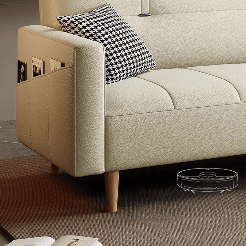 Trendy Solid Color Water Resistant Standard Sofa/Loveseat with Arm, Seating for 2 People/Seats 3, Receptacle Storage, and 2 Pillows - image 19