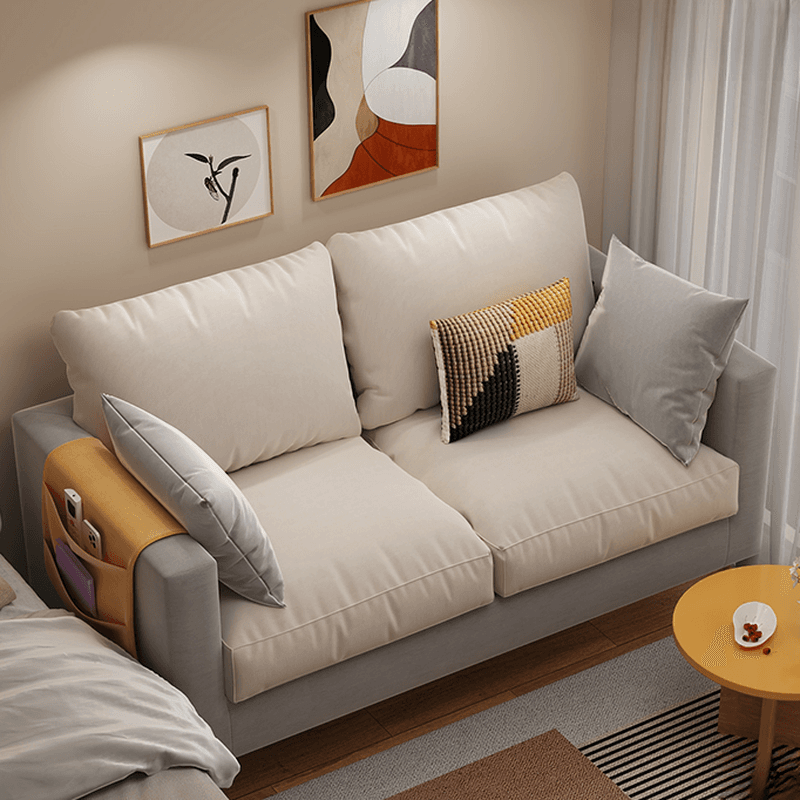 Scratch-immune Loveseat with Arm, Seating for 2, Receptacle Storage, Slipcover, and 2 Pillows - image 4