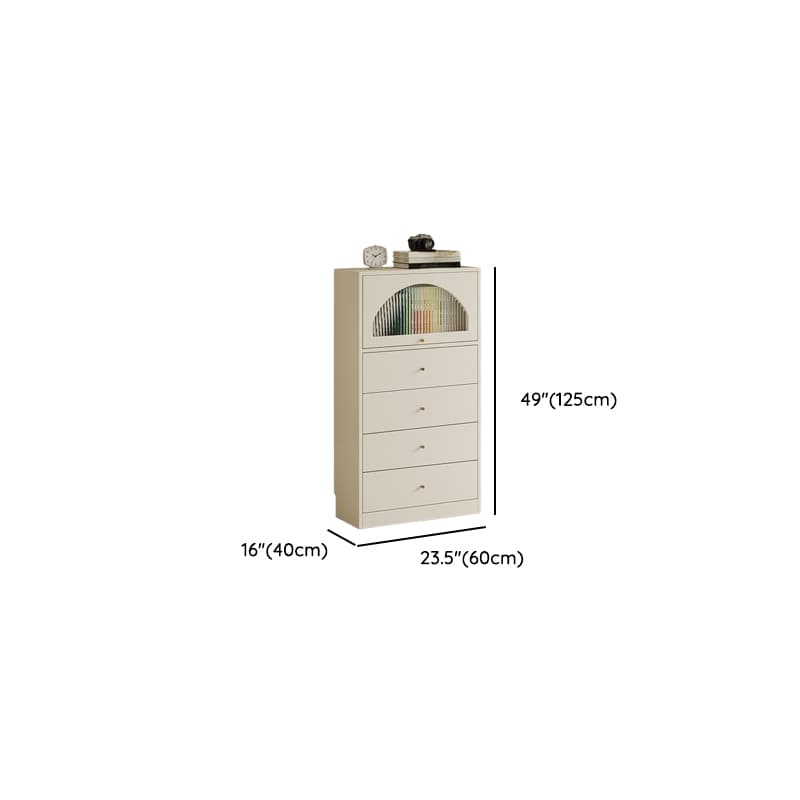 Chalk Casual Composite Wood Combo Dresser with Shelves, 6/3/5 Drawers, Hutch, Vertical - image 10