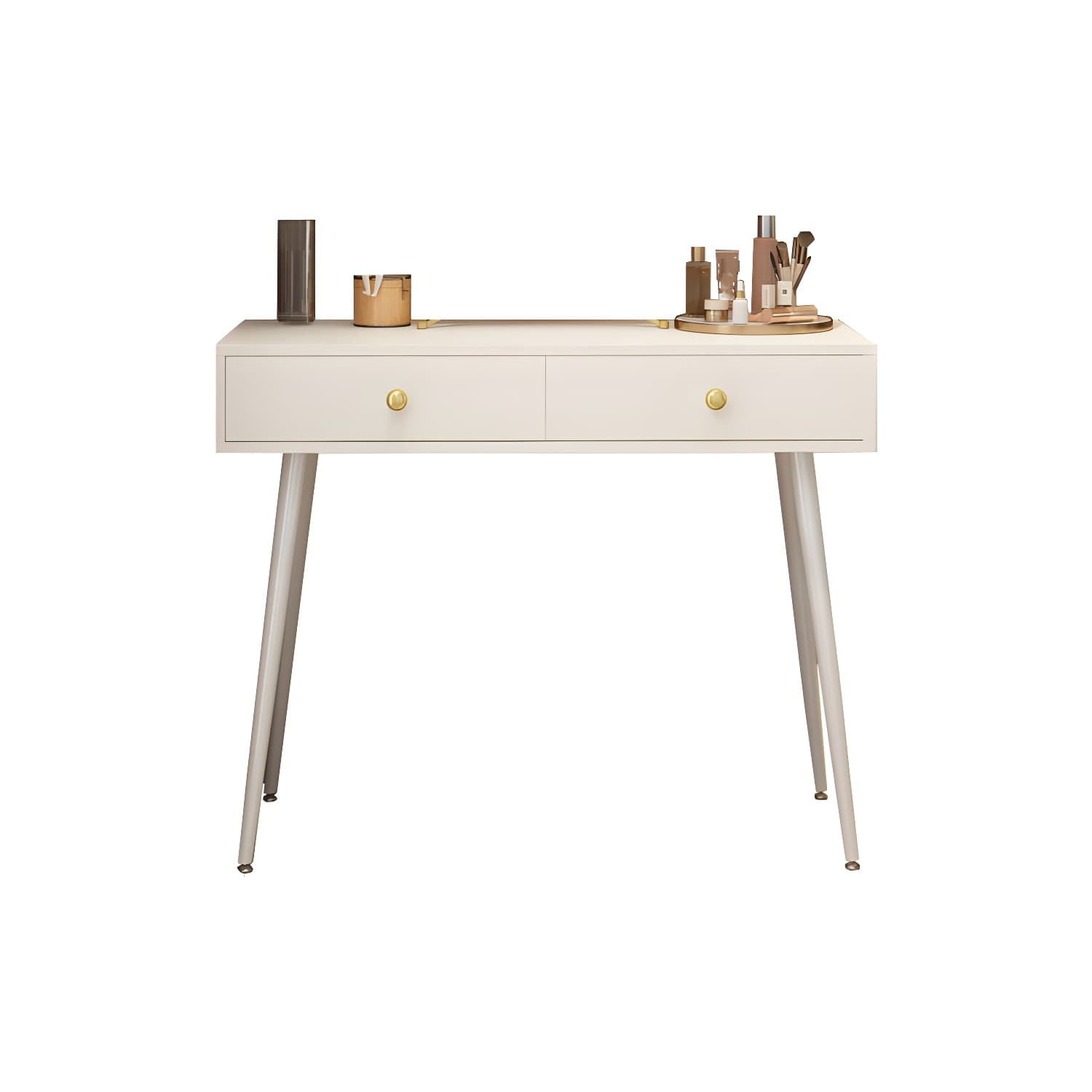 2-Drawer Vanity Tables Bedroom Makeup Vanity Desk Table with Drawer - image 10