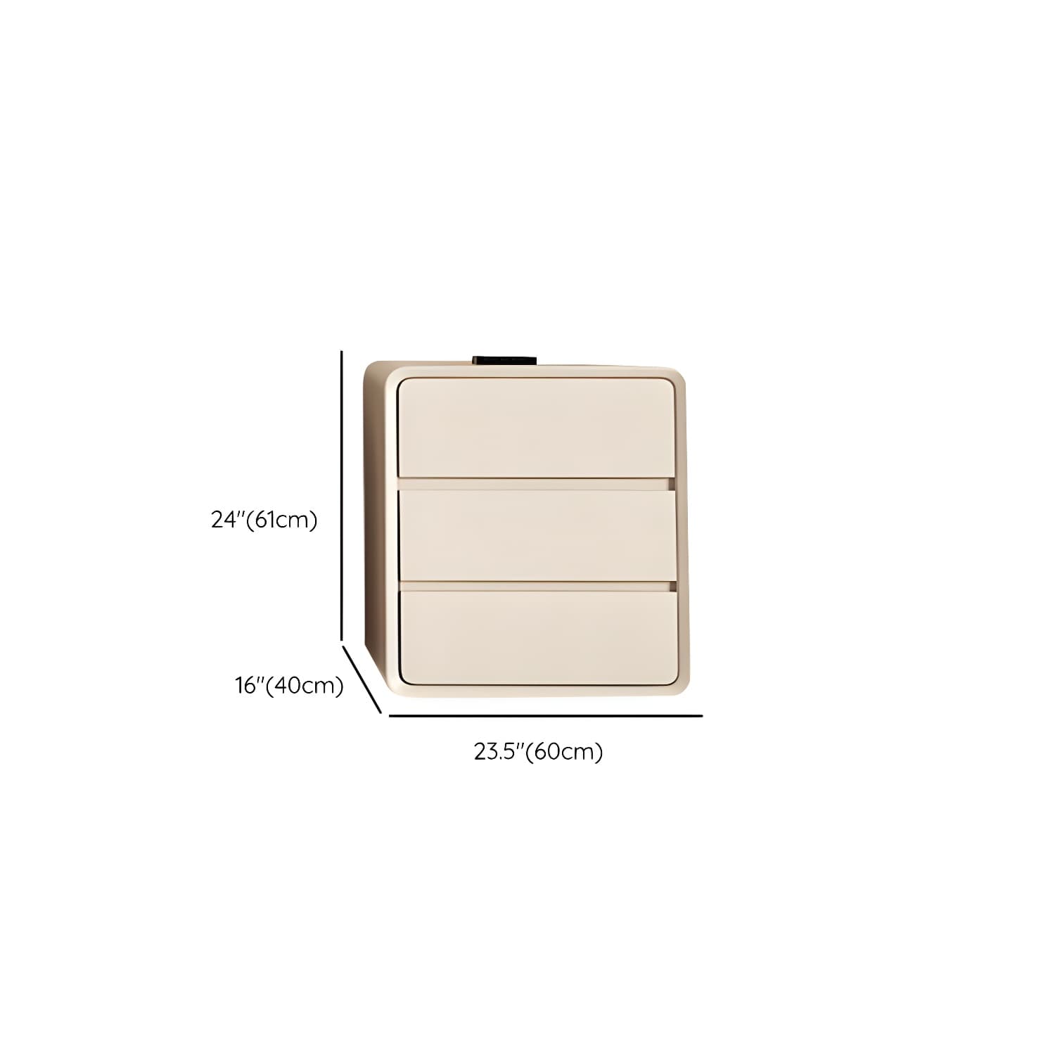 Narrow Modern White Wood Dresser with Soft Close Drawers for Living Room - image 12