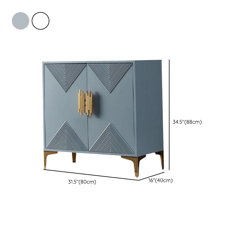 Glamorous Self-supporting Cerulean Accent Cabinet/Accent Chest for Drawing Room - image 12