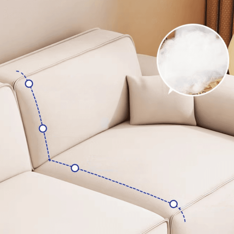 Contemporary Tear Resistant Ink/White/Olive Green Flannel/Pu Upholsterd Sofa Couch - image 14