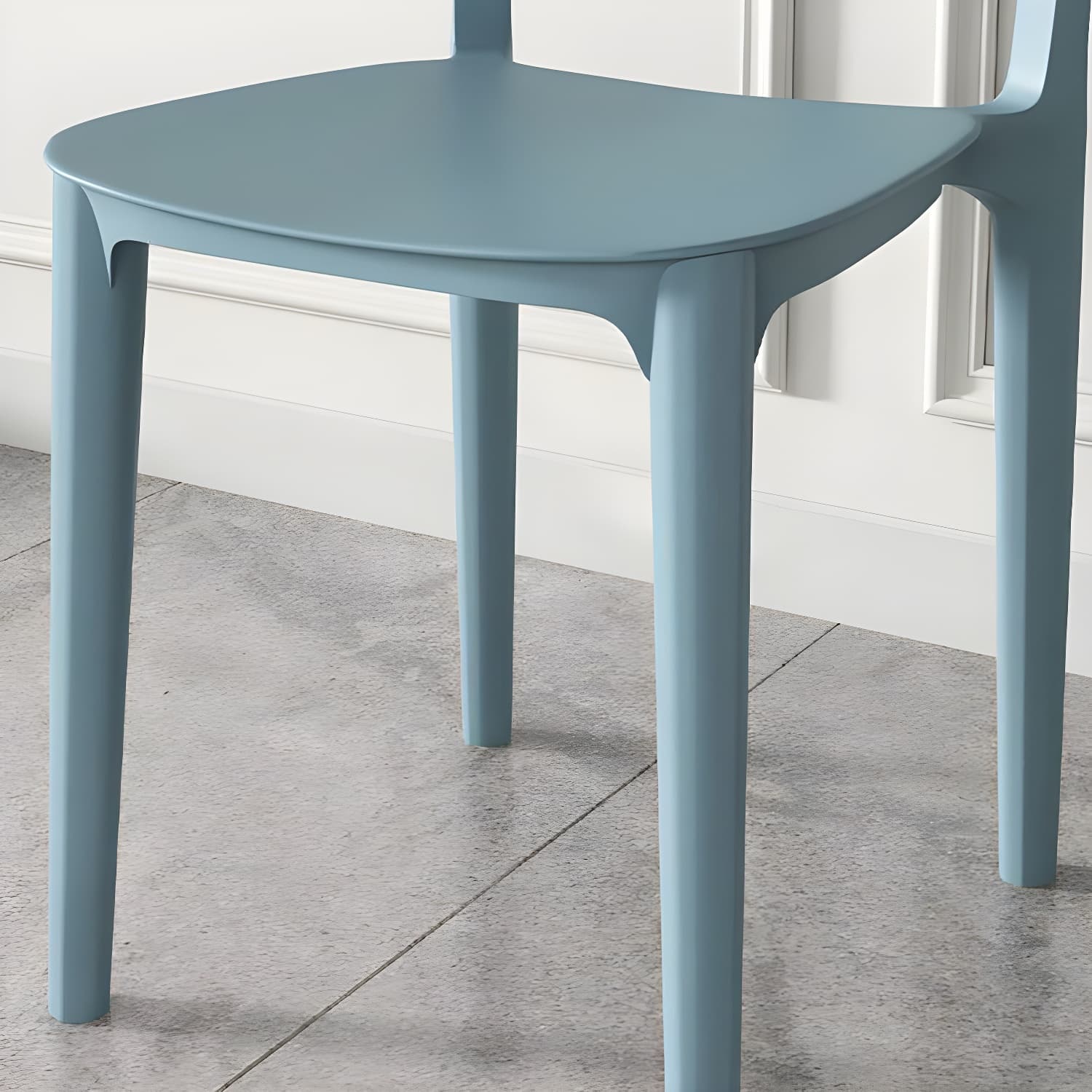 Scandinavian Style Stackable Kitchen&Dining Chair, Plastic and Non-Upholstered - image 15