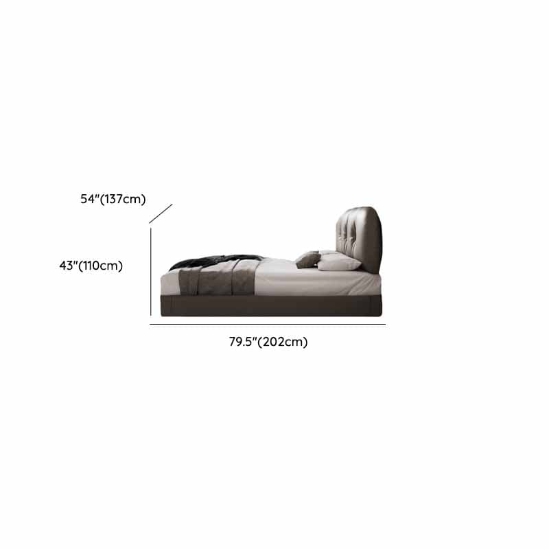 Light Gray Solid Color Storage Included Panel Bed for Bedroom - image 8