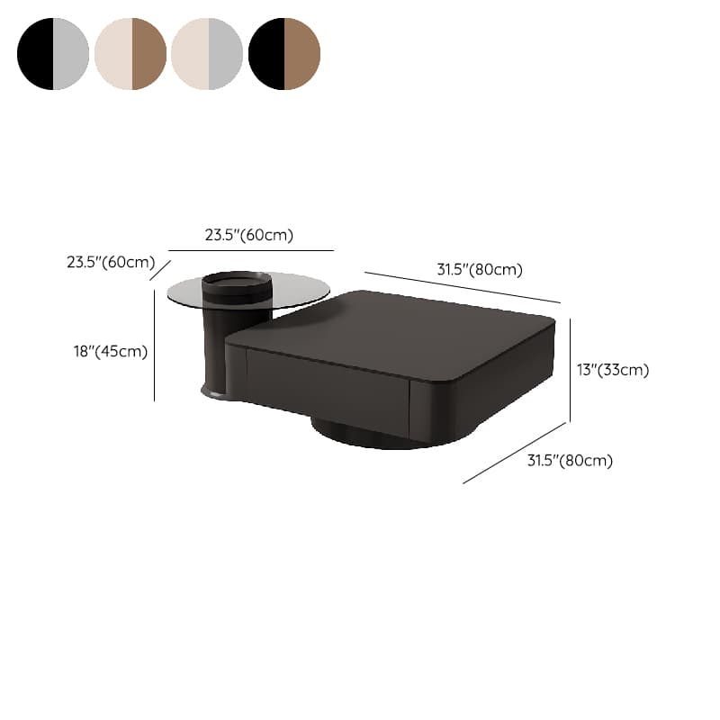 Nested Square Side Table with 2 Drawers - image 20