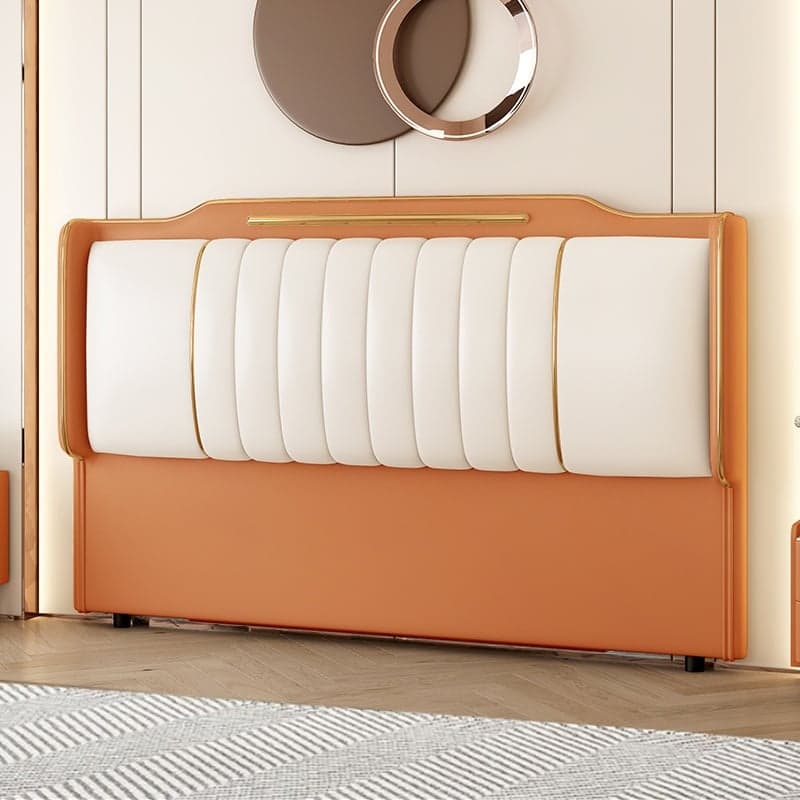 Simplistic Style Wingback Headboard with No Distressing in Pine Wood, Featuring Camelback Shape for King/Queen/Full Bed, Sponge Upholstery Fill, and Standard Height - image 10
