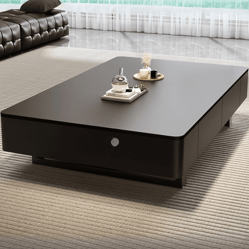 Rectangular Sledging Side Table with 2 Drawers