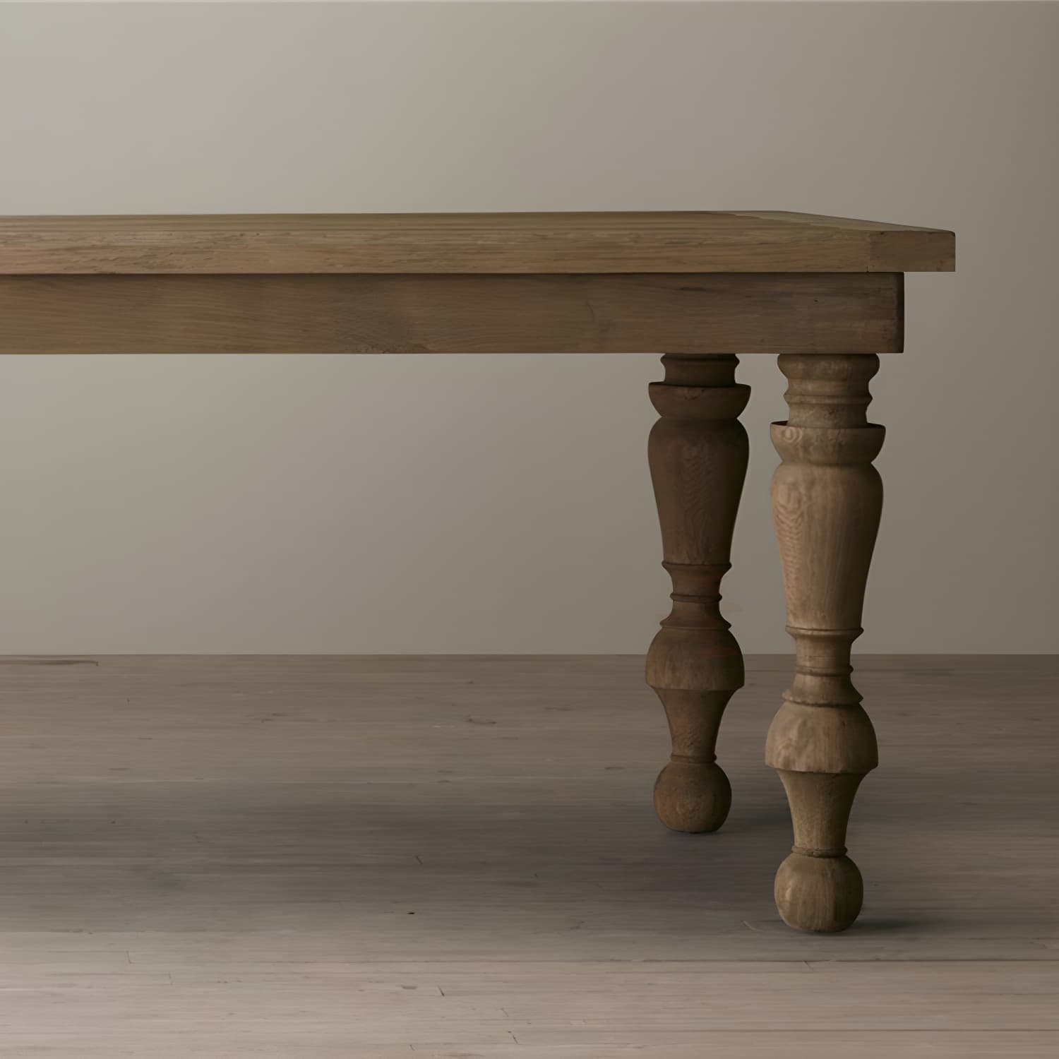 Modern Pine Wood Table Rectangle Dining Table with 4 Legs for Restaurant - image 5