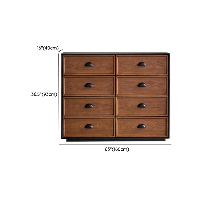 Cocoa Simplistic Reclaimed Wood Double Dresser/Lingerie Chest/Bachelor Chest with 6/8/9 Drawers, Horizontal/Vertical - image 19
