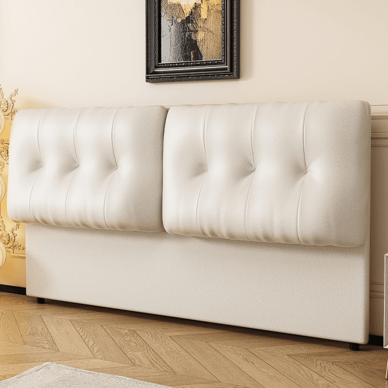 Simplistic Panel Headboard with No Distressing, Piled Tufted Rectangular Design for Queen/Full/Twin XL Bed, Cotton Upholstery, Standard Height - image 7