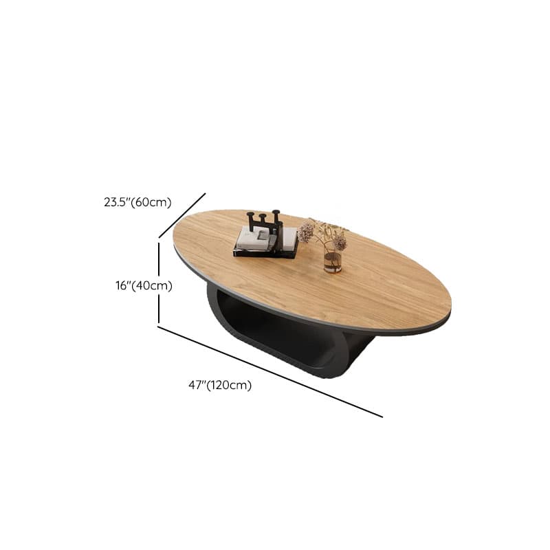 Oblong Board Game Coffee Table with Repository and 1 Shelf - image 17
