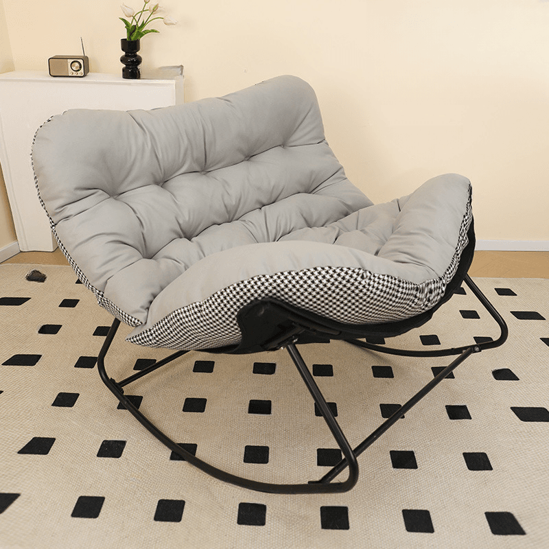 2 Person Rocking Chair Couch with Rear Back and Stationary - image 4