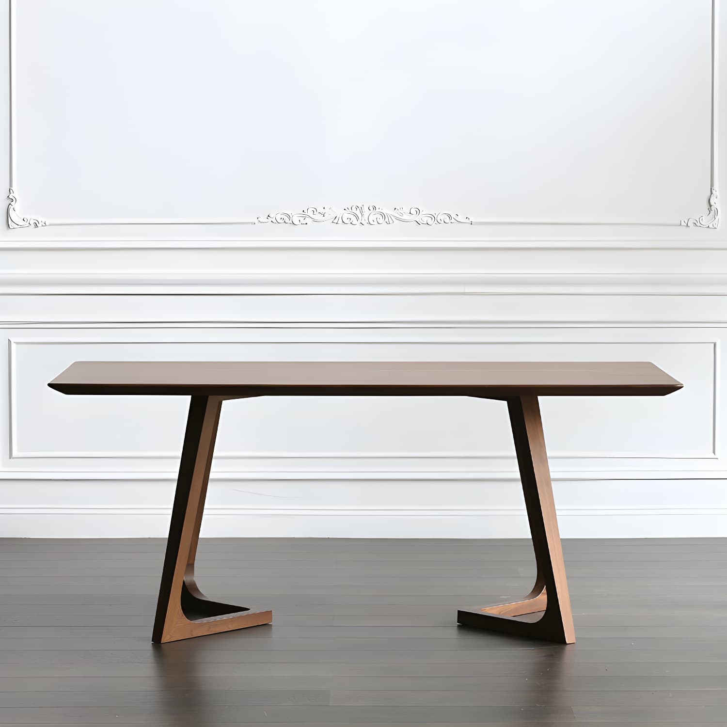 Modern 1/2/4/5 Pieces Dining Set Solid Wood Double Pedestal Dinette Set - image 4