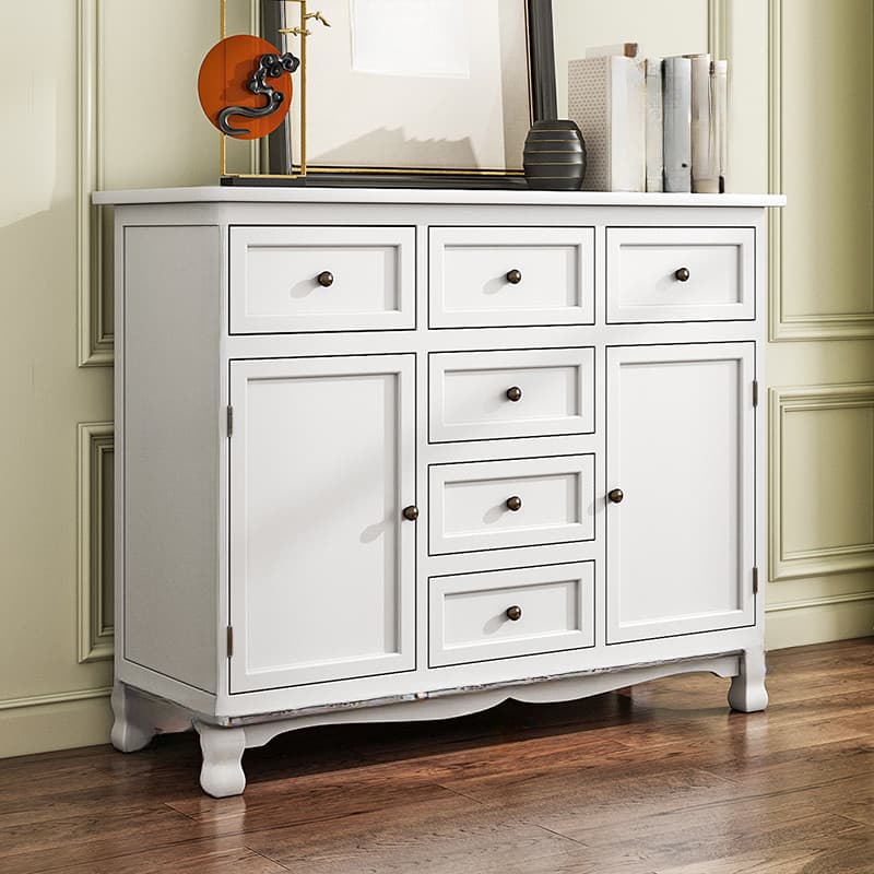 Independent Damp-proof Accent Chest/Accent Cabinet in Wood with Drawers in a Retro Style - image 4