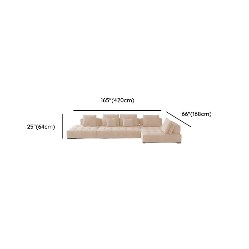 L-Shape Corner Sectional for 5 Person with Button-tufted Detail - image 7