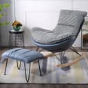 Upholstery Color Blue Houndstooth