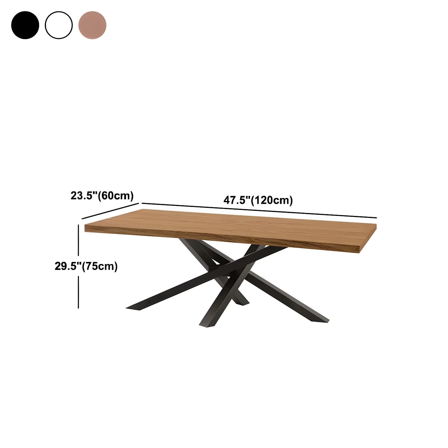 Solid Wood Dining Table Luxury Wood Color Dining Room Table for Kitchen - image 11