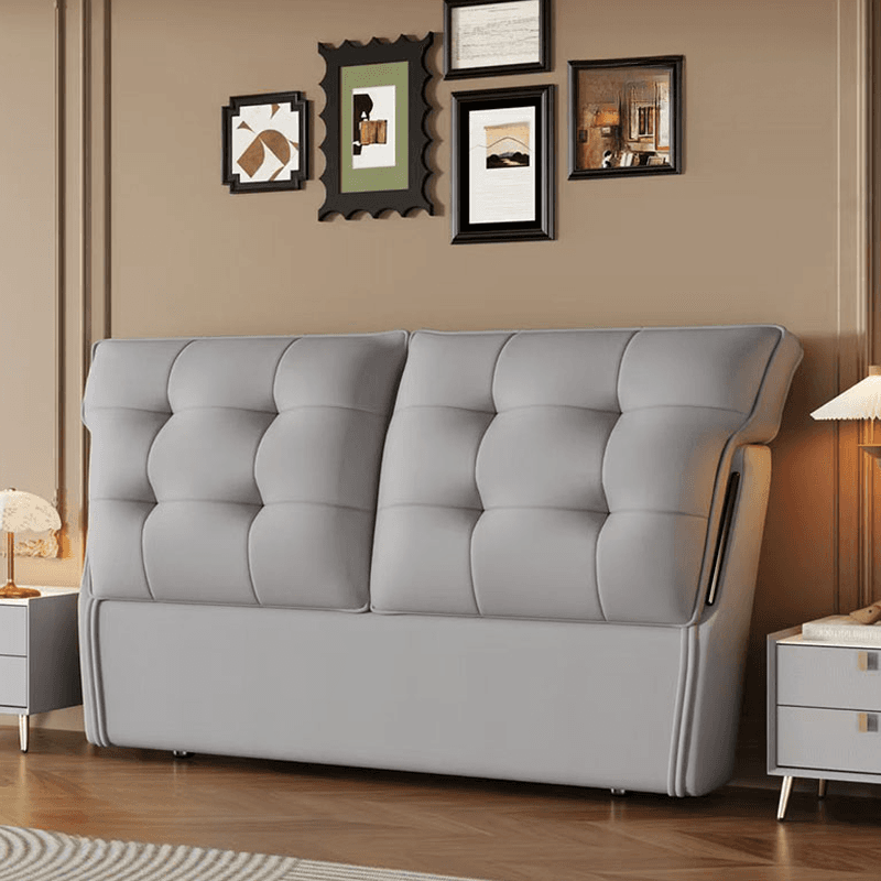 Art Deco Style Panel Headboard with No Distressing, Decorative-stitched Tufting, Rectangle Shape for Queen/Full/Twin XL Bed, Sponge Upholstery Fill, Standard Height - image 5