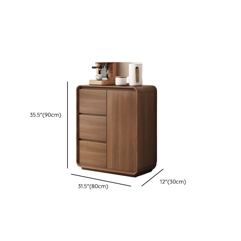 Ground Detached Cocoa Worktop Sideboard with Kitchen Gadget Storage for Culinary Space - image 15
