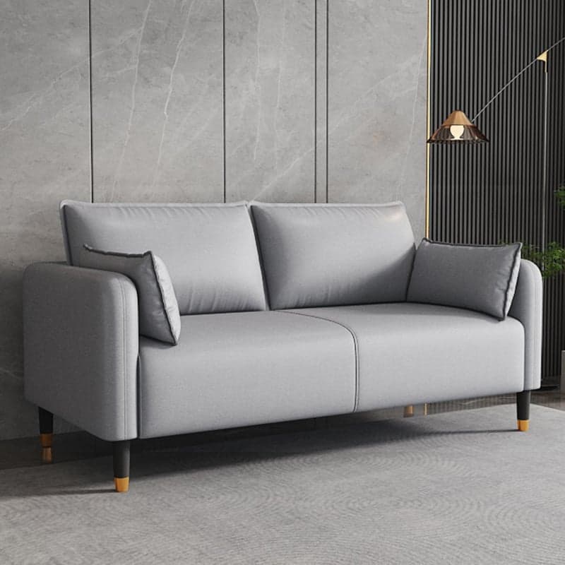 Art Deco Solid Color Water Resistant Loveseat with Wide Pillow Back and Square Arm - image 6