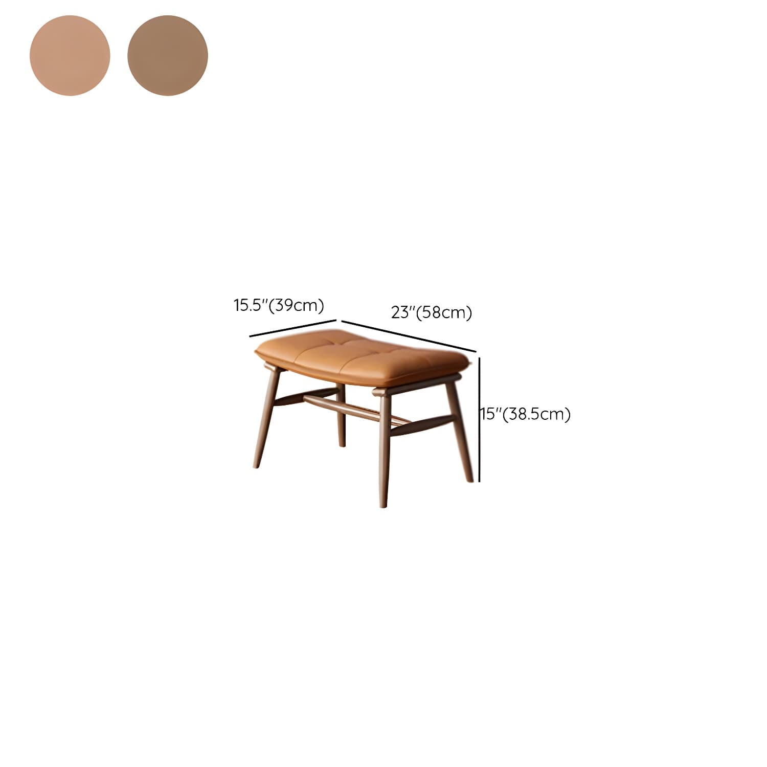 Mid-Century Modern Rocking Accent Chair in Solid Wood with Tufted Cushions - image 14
