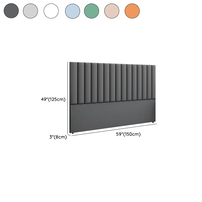 Modern Simple Style Panel Headboard in Natural Wood with No Distressing, Rectangle Shape for King/Queen/Full Bed, Featuring Sponge Upholstery and Standard Height - image 13