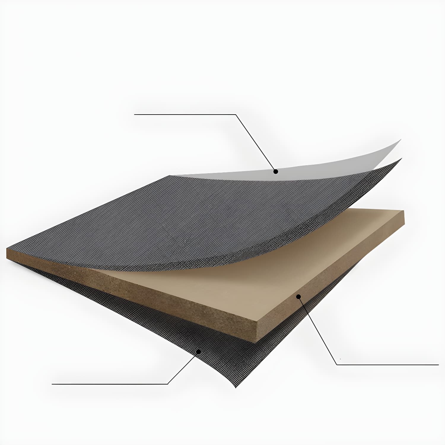 Modern Wood Panel Bed with Upholstered Headboard and Built-In Drawers - image 9