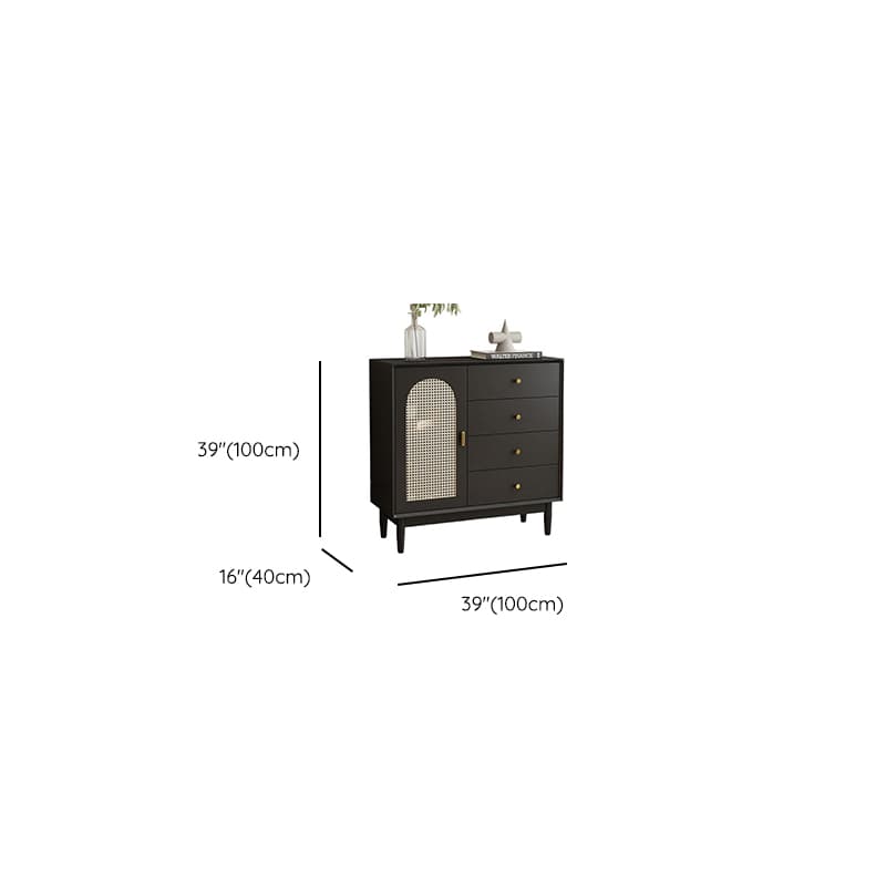 Matte Black Simplistic Wardrobe Combo with 2 Interior Shelves - image 10