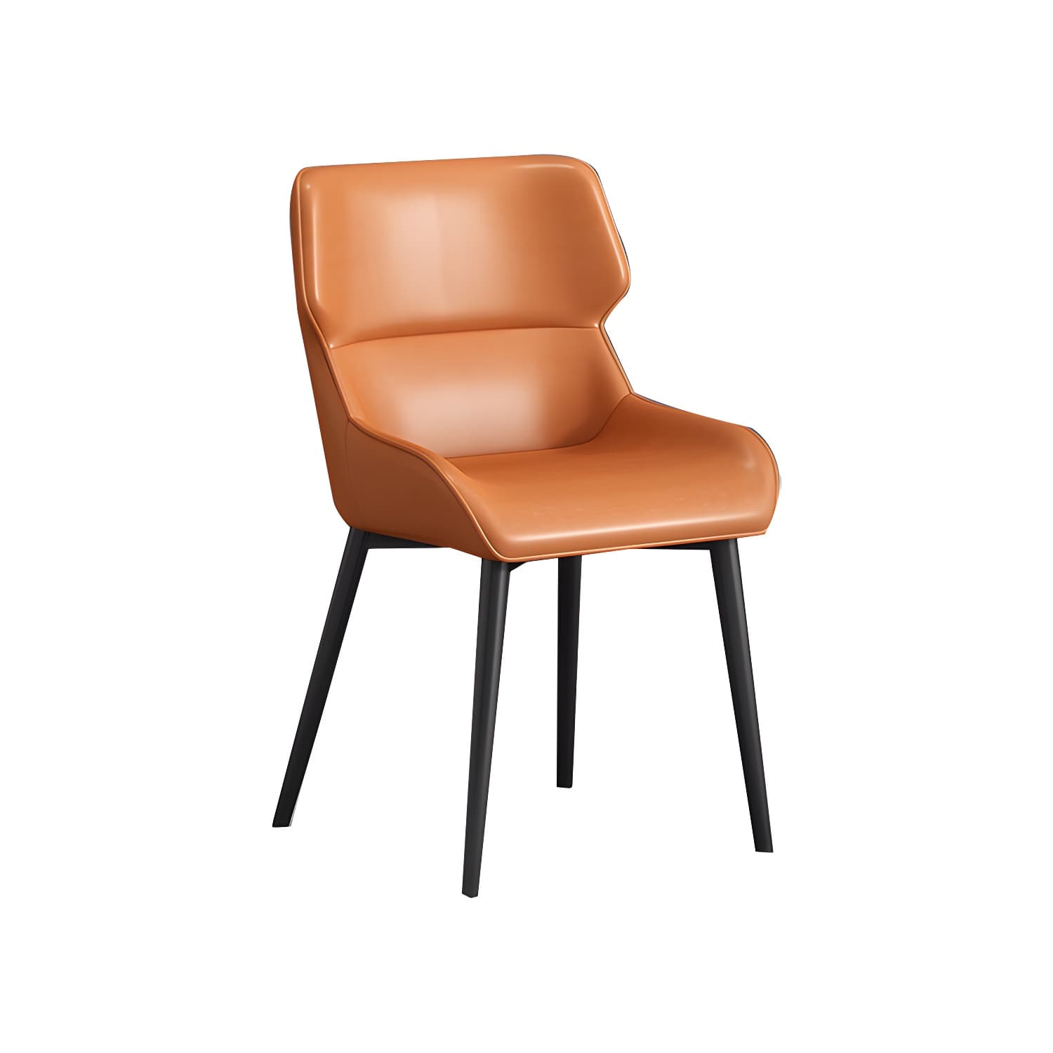 Nordic Style Metal Chair Wingback Kitchen Side Chair for Dinning Room - image 6