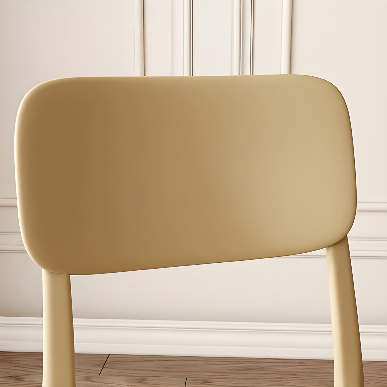 Stackable Scandinavian Style Side Chair with Low Back in Plastic & Acrylic - Armless - image 18