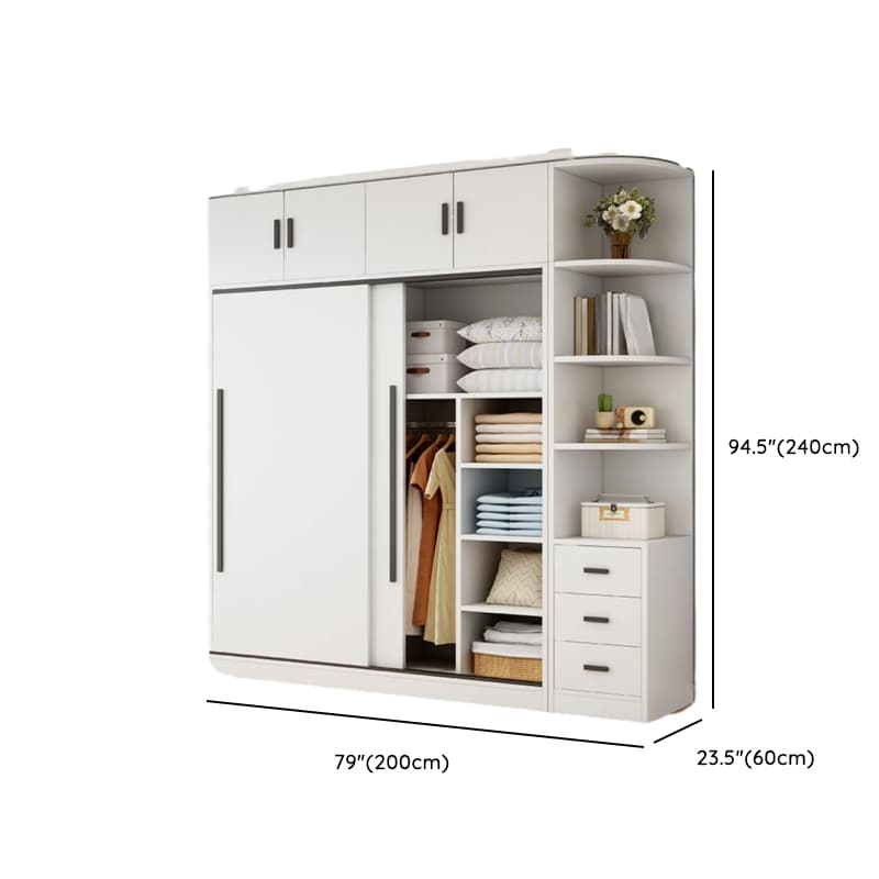 Chalk Modish Wood Dressing Station Soft Close Drawer Soft Close Door Interior Shelves - image 28