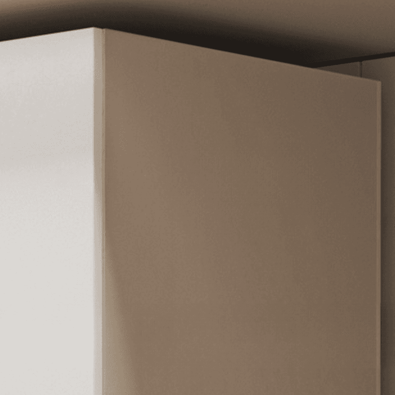 Chalk Minimalist Laminate Cabinet Armoire with Soft Close Drawer, Soft Close Door, Interior Shelves, and Clothing Rod - image 4