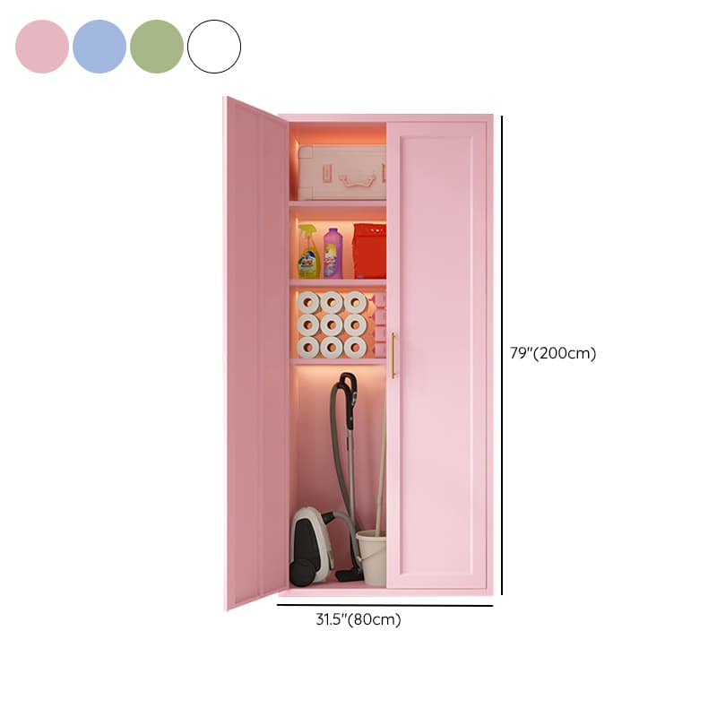 Modern Metal Rectangular Lacquered Accent Cabinet with Adjustable Shelves and No Drawers - image 16