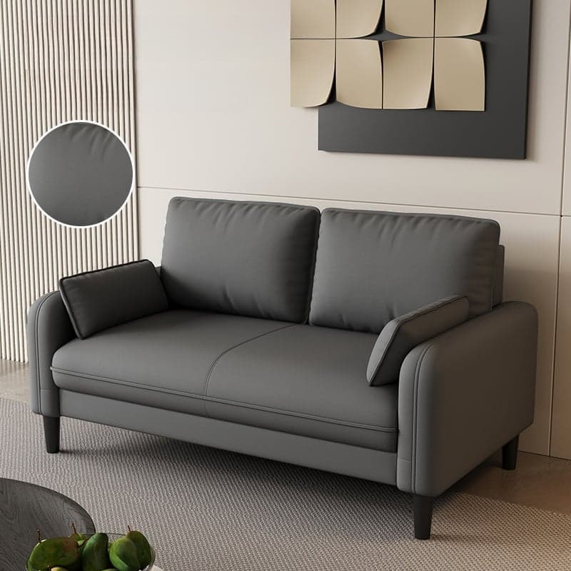 Trendy Water Resistant Standard Sofa/Loveseat/Single Sofa with Pillow Back in Dark Gray/White/Olive Green, Arm Included, Seats 3/2 People/1 Person with 2 Pillows - image 3