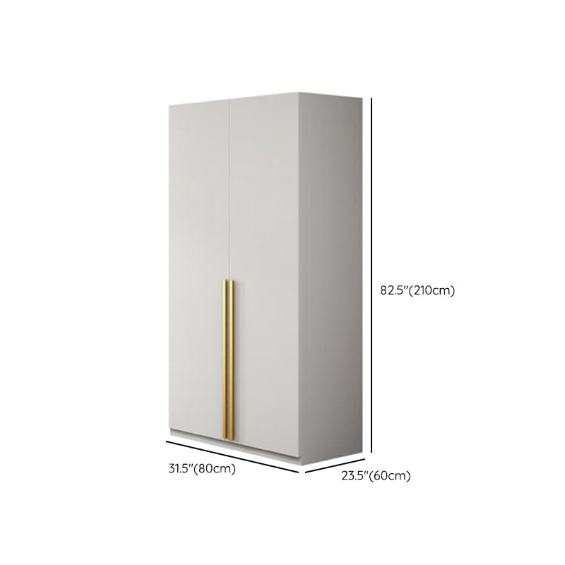Simple Lumber White Wardrobe Armoire with Interior Shelves & Clothing Rack & Soft Close Drawer & Soft Close Door - image 11