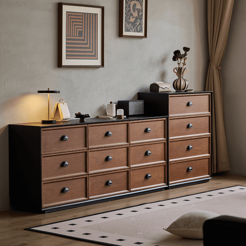 Cocoa Simplistic Reclaimed Wood Double Dresser/Lingerie Chest/Bachelor Chest with 6/8/9 Drawers, Horizontal/Vertical - image 4