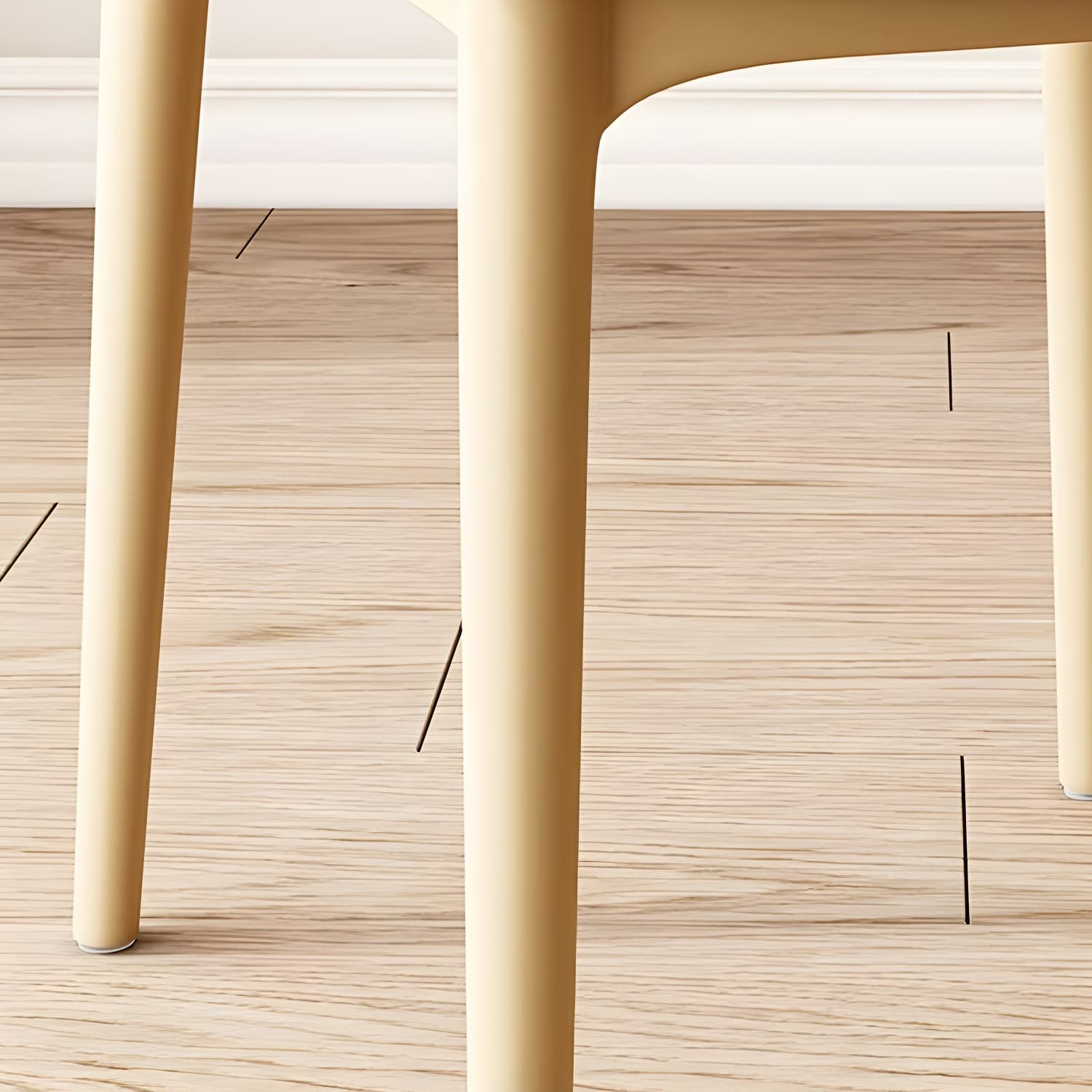 Stackable Scandinavian Style Side Chair with Low Back in Plastic & Acrylic - Armless - image 19
